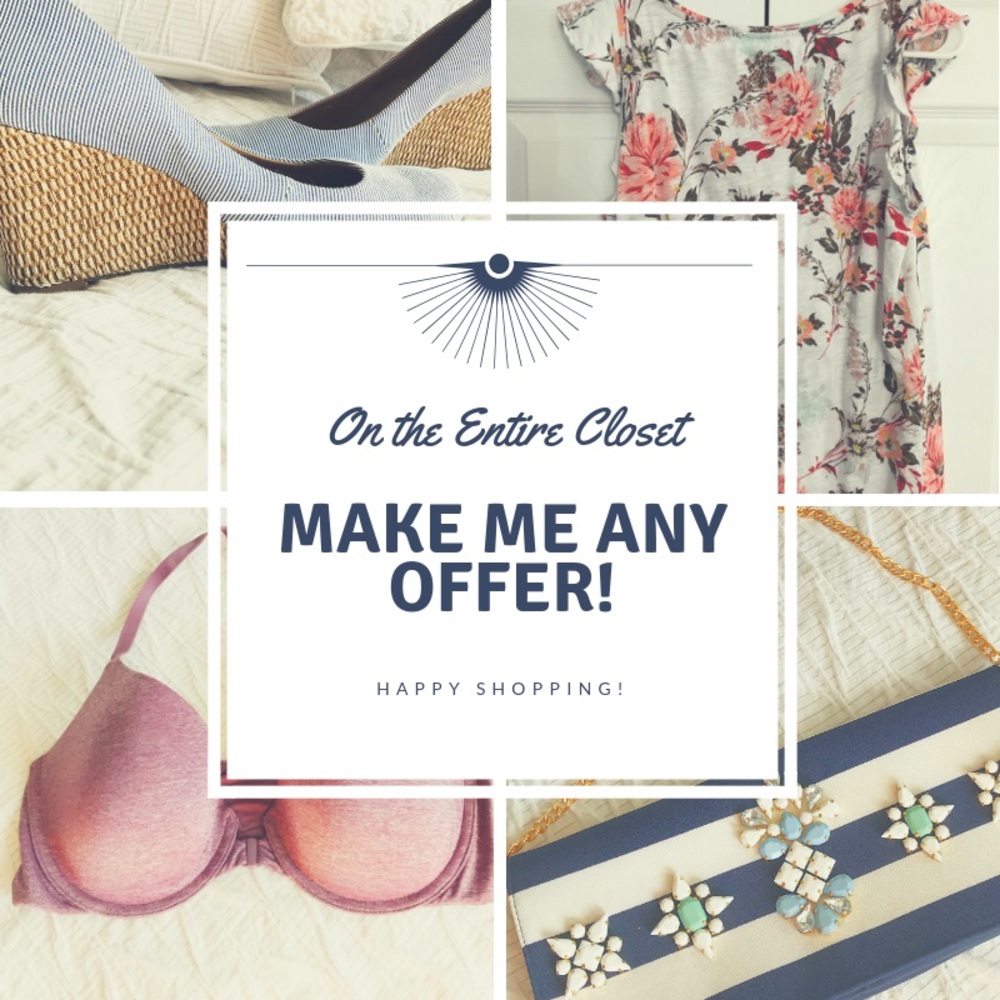 Now entertaining all offers closet wide!